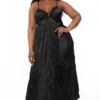 Plus Size Krystle Crinkle Satin Maxi Dress - Black 1 Plus Size Krystle Crinkle Satin Maxi Dress - Black -Kitchensuppliesdeal curvy sense dresses plus size krystle crinkle satin maxi dress black 32288873447521