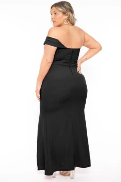 Plus Size Levia Rhinestone Maxi Gown- Black 5 Plus Size Levia Rhinestone Maxi Gown- Black -Kitchensuppliesdeal curvy sense dresses plus size levia rhinestone maxi gown black 31708256239713