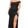 Plus Size Levia Rhinestone Maxi Gown- Black 2 Plus Size Levia Rhinestone Maxi Gown- Black -Kitchensuppliesdeal curvy sense dresses plus size levia rhinestone maxi gown black 31709076848737