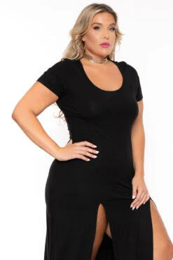 Plus Size Linnea Maxi Dress - Black -Kitchensuppliesdeal curvy sense dresses plus size linnea maxi dress black 30037904293985