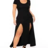 Plus Size Linnea Maxi Dress - Black 1 Plus Size Linnea Maxi Dress - Black -Kitchensuppliesdeal curvy sense dresses plus size linnea maxi dress black 30037904719969
