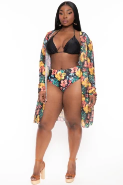 Plus Size Maui 3 Piece Swimwear Set - Black 5 Plus Size Maui 3 Piece Swimwear Set - Black -Kitchensuppliesdeal curvy sense dresses plus size maui 3 piece swimwear set black 32222521753697