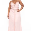 Plus Size Milana Lace Trim Maxi Dress - Blush 2 Plus Size Milana Lace Trim Maxi Dress - Blush -Kitchensuppliesdeal curvy sense dresses plus size milana lace trim maxi dress blush 32100507582561