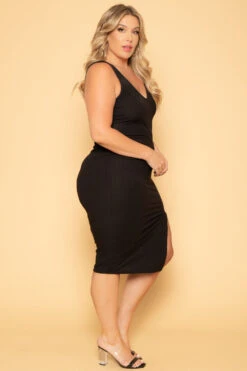 Plus Size Must Have Bodycon Dress - Black 5 Plus Size Must Have Bodycon Dress - Black -Kitchensuppliesdeal curvy sense dresses plus size must have bodycon dress black 29586602197089