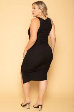 Plus Size Must Have Bodycon Dress - Black 6 Plus Size Must Have Bodycon Dress - Black -Kitchensuppliesdeal curvy sense dresses plus size must have bodycon dress black 29593126502497