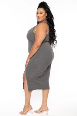 Plus Size Must Have Bodycon Dress - Charcoal 4 Plus Size Must Have Bodycon Dress - Charcoal -Kitchensuppliesdeal curvy sense dresses plus size must have bodycon dress charcoal 30066252284001