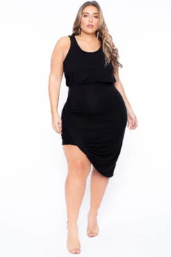 Plus Size Mykonos Dress - Black -Kitchensuppliesdeal curvy sense dresses plus size mykonos dress black 29447178846305