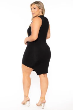Plus Size Nicki Mesh Dress - Black 4 Plus Size Nicki Mesh Dress - Black -Kitchensuppliesdeal curvy sense dresses plus size nicki mesh dress black 30074553761889
