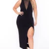 Plus Size Nicki Mesh Maxi Dress - Black -Kitchensuppliesdeal curvy sense dresses plus size nicki mesh maxi dress black 29447978156129