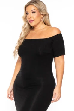 Plus Size Off The Shoulder Tube Maxi Dress - Black -Kitchensuppliesdeal curvy sense dresses plus size off the shoulder tube maxi dress black 30103313121377