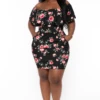 Plus Size Reevabel Frill Bodycon Dress- Black -Kitchensuppliesdeal curvy sense dresses plus size reevabel frill bodycon dress black 32213012283489