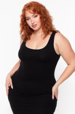 Ambiance Plus Size Roberta Rib Tank Bodycon Dress - Black 5 Ambiance Plus Size Roberta Rib Tank Bodycon Dress - Black -Kitchensuppliesdeal curvy sense dresses plus size roberta rib tank bodycon dress black 29262205059169