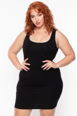Ambiance Plus Size Roberta Rib Tank Bodycon Dress - Black 4 Ambiance Plus Size Roberta Rib Tank Bodycon Dress - Black -Kitchensuppliesdeal curvy sense dresses plus size roberta rib tank bodycon dress black 29262205124705