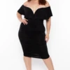 Plus Size Roni Ruched Bodycon Dress - Black 1 Plus Size Roni Ruched Bodycon Dress - Black -Kitchensuppliesdeal curvy sense dresses plus size roni ruched bodycon dress black 29259816665185