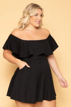 Plus Size Rosabel Dress- Black 5 Plus Size Rosabel Dress- Black -Kitchensuppliesdeal curvy sense dresses plus size rosabel dress black 29708989497441
