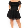 Plus Size Rosabel Lace Dress- Black -Kitchensuppliesdeal curvy sense dresses plus size rosabel lace dress black 30043413217377