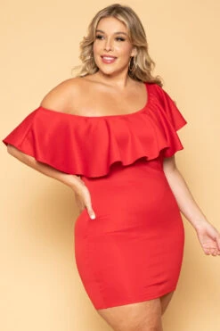 Plus Size Saia Bodycon Dress - Red 4 Plus Size Saia Bodycon Dress - Red -Kitchensuppliesdeal curvy sense dresses plus size saia bodycon dress red 29593187450977