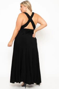 Plus Size Sashay Infinity Convertible Dress- Black -Kitchensuppliesdeal curvy sense dresses plus size sashay infinity convertible dress black 29590985506913