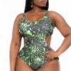 Plus Size Splash One Piece Swimsuit - Green 2 Plus Size Splash One Piece Swimsuit - Green -Kitchensuppliesdeal curvy sense dresses plus size splash one piece swimsuit black 32222757126241