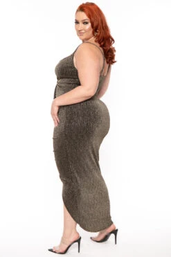 Plus Size Star Kissed Slinky Bodycon Dress - Gold 6 Plus Size Star Kissed Slinky Bodycon Dress - Gold -Kitchensuppliesdeal curvy sense dresses plus size star kissed slinky bodycon dress gold 30671683125345