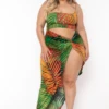 Plus Size Tulum Palm Print Cut Out Maxi Dress - Green 2 Plus Size Tulum Palm Print Cut Out Maxi Dress - Green -Kitchensuppliesdeal curvy sense dresses plus size tulum palm print cut out maxi dress green 32211286294625