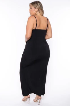 Plus Size Vanisa Ruched Maxi Dress - Black 6 Plus Size Vanisa Ruched Maxi Dress - Black -Kitchensuppliesdeal curvy sense dresses plus size vanisa ruched maxi dress black 29448517746785