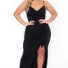 Plus Size Vanisa Ruched Maxi Dress - Black 1 Plus Size Vanisa Ruched Maxi Dress - Black -Kitchensuppliesdeal curvy sense dresses plus size vanisa ruched maxi dress black 29448518008929