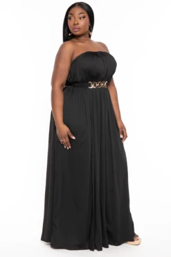 Plus Size Venezia Double Slit Maxi Dress - Black 6 Plus Size Venezia Double Slit Maxi Dress - Black -Kitchensuppliesdeal curvy sense dresses plus size venesia double slit maxi dress navy 32125496655969