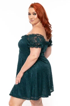 Plus Size Veronica Flower Lace Dress- Green 6 Plus Size Veronica Flower Lace Dress- Green -Kitchensuppliesdeal curvy sense dresses plus size veronica flower lace dress green 30540491358305