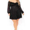 Plus Size Veronica Long Sleeve Lace Dress- Black 2 Plus Size Veronica Long Sleeve Lace Dress- Black -Kitchensuppliesdeal curvy sense dresses plus size veronica long sleeve lace dress black 31186156060769