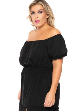 Plus Size Vivien Off The Shoulder Maxi Dress - Black 6 Plus Size Vivien Off The Shoulder Maxi Dress - Black -Kitchensuppliesdeal curvy sense dresses plus size vivien off the shoulder maxi dress black 30191235563617