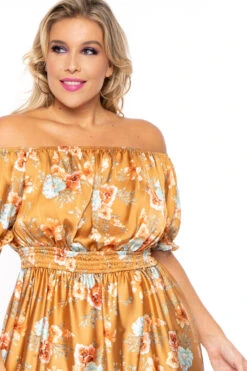 Plus Size Vivien Off The Shoulder Maxi Dress - Copper 5 Plus Size Vivien Off The Shoulder Maxi Dress - Copper -Kitchensuppliesdeal curvy sense dresses plus size vivien off the shoulder maxi dress copper 30191106523233