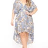 Plus Size Willow Palm High Low Dress - Blue 2 Plus Size Willow Palm High Low Dress - Blue -Kitchensuppliesdeal curvy sense dresses plus size willow palm high low dress blue 31449389432929