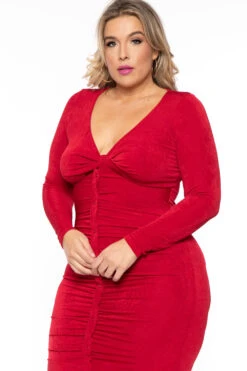 Plus Size Yaretzi Slinky Dress - Red 5 Plus Size Yaretzi Slinky Dress - Red -Kitchensuppliesdeal curvy sense dresses plus size yaretzi slinky dress red 30593448575073