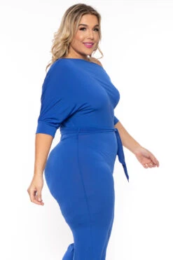 Solid Plus Size Adina Off Shoulder Jumpsuit - Royal Blue 4 Solid Plus Size Adina Off Shoulder Jumpsuit - Royal Blue -Kitchensuppliesdeal curvy sense jumpsuits and rompers plus size adina off shoulder jumpsuit royal blue 30564635312225