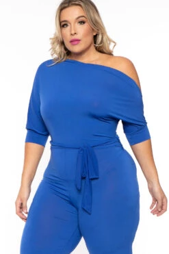 Solid Plus Size Adina Off Shoulder Jumpsuit - Royal Blue 6 Solid Plus Size Adina Off Shoulder Jumpsuit - Royal Blue -Kitchensuppliesdeal curvy sense jumpsuits and rompers plus size adina off shoulder jumpsuit royal blue 30564654612577
