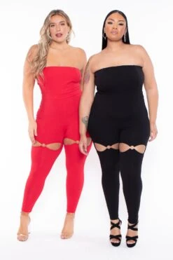 Plus Size Alessa Cut Out Jumpsuit- Black 7 Plus Size Alessa Cut Out Jumpsuit- Black -Kitchensuppliesdeal curvy sense jumpsuits and rompers plus size alessa cut out jumpsuit black 30023333085281