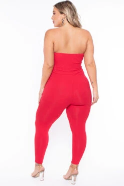 Plus Size Alessa Cut Out Jumpsuit- Red 7 Plus Size Alessa Cut Out Jumpsuit- Red -Kitchensuppliesdeal curvy sense jumpsuits and rompers plus size alessa cut out jumpsuit red 30023402717281