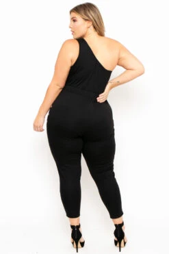 Plus Size Amberlyn Grommet Jumpsuit - Black 5 Plus Size Amberlyn Grommet Jumpsuit - Black -Kitchensuppliesdeal curvy sense jumpsuits and rompers plus size amberlyn grommet jumpsuit black 29885119266913