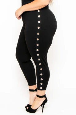 Plus Size Amberlyn Grommet Jumpsuit - Black 4 Plus Size Amberlyn Grommet Jumpsuit - Black -Kitchensuppliesdeal curvy sense jumpsuits and rompers plus size amberlyn grommet jumpsuit black 29885119496289