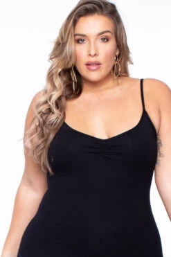 Plus Size Essential Catsuit - Black 6 Plus Size Essential Catsuit - Black -Kitchensuppliesdeal curvy sense jumpsuits and rompers plus size essential catsuit black 29703202996321