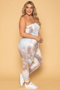 Plus Size Feeling Free Tie Dye Jumpsuit - Multi 5 Plus Size Feeling Free Tie Dye Jumpsuit - Multi -Kitchensuppliesdeal curvy sense jumpsuits and rompers plus size feeling free tie dye jumpsuit multi 29708770312289