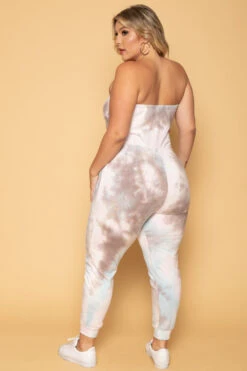 Plus Size Feeling Free Tie Dye Jumpsuit - Multi 6 Plus Size Feeling Free Tie Dye Jumpsuit - Multi -Kitchensuppliesdeal curvy sense jumpsuits and rompers plus size feeling free tie dye jumpsuit multi 29708770377825