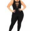 Plus Size Jailah Destroyed Jumpsuit - Black -Kitchensuppliesdeal curvy sense jumpsuits and rompers plus size jailah destroyed jumpsuit black 30095931801697