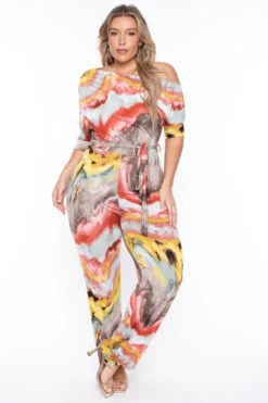Solid Plus Size Jania Abstract Jumpsuit - Mustard -Kitchensuppliesdeal curvy sense jumpsuits and rompers plus size jania abstract jumpsuit mustard 29592198873185