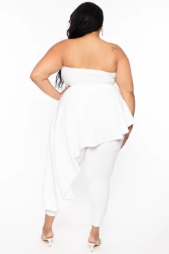 Plus Size Kelsey Cascading Ruffle Jumpsuit - Ivory 4 Plus Size Kelsey Cascading Ruffle Jumpsuit - Ivory -Kitchensuppliesdeal curvy sense jumpsuits and rompers plus size kelsey cascading ruffle jumpsuit ivory 29443209298017