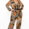 Plus Size Kendra Printed Jumpsuit- Rust 1 Plus Size Kendra Printed Jumpsuit- Rust -Kitchensuppliesdeal curvy sense jumpsuits and rompers plus size kendra printed jumpsuit rust 29443287908449