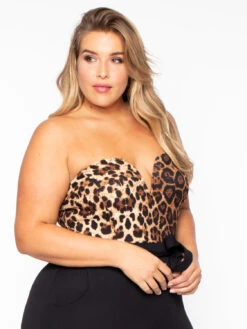 Plus Size Nova Leopard Top Jumpsuit - Black 5 Plus Size Nova Leopard Top Jumpsuit - Black -Kitchensuppliesdeal curvy sense jumpsuits and rompers plus size nova leopard top jumpsuit black 29708500795489
