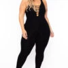Plus Size Savanna Jumpsuit - Black -Kitchensuppliesdeal curvy sense jumpsuits and rompers plus size savanna jumpsuit black 29265126588513