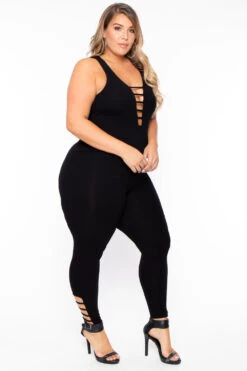 Plus Size Savanna Jumpsuit - Black -Kitchensuppliesdeal curvy sense jumpsuits and rompers plus size savanna jumpsuit black 29265145888865